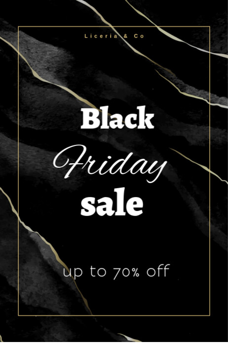 Black Friday Sale Poster Cartaz template
