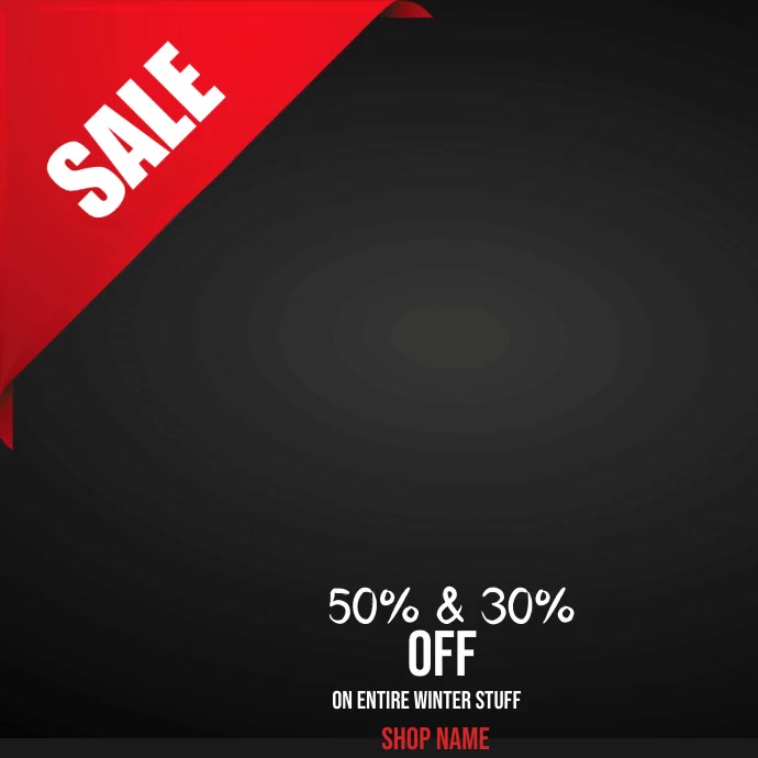 black friday sale poster Instagram Plasing template