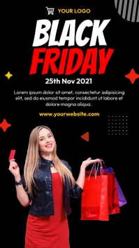 Black Friday sale poster História do Instagram template