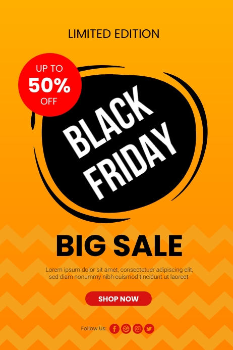 Black Friday Sale Poster template