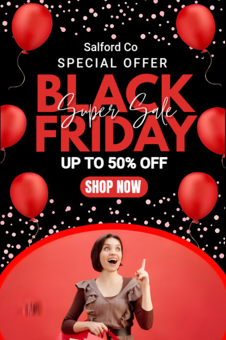 Black Friday Sale Poster  Poster Cartaz template