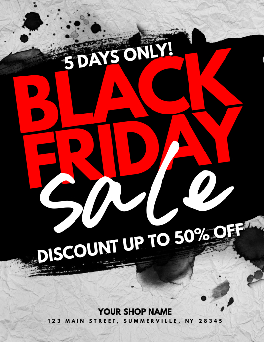 sales poster template