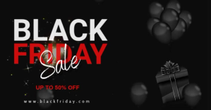 Black Friday Sale Promotion Banner Template Facebook Shared Image
