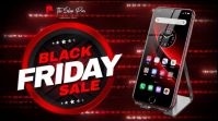 Black Friday Sale Red Mobile Phone YouTube Duimnael template
