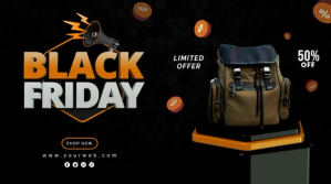 Black Friday Sale Twitter Post Design template