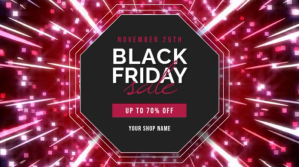 Black Friday Sale Twitter Video Post template