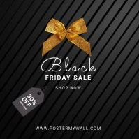 Black Friday Sale Video  Ad Offer Template Square (1:1)