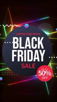 Black Friday Sale Video Instagram Story template
