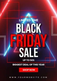 Black Friday Sale Video A4 template