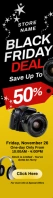 Black Friday Sale Web Banner Wide na Skyscraper template