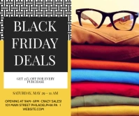 Black Friday Sale Yellow Online Ad 大矩形广告 template