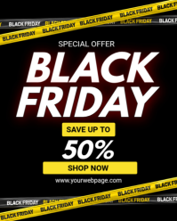 black Friday sales Instagram Portrait template