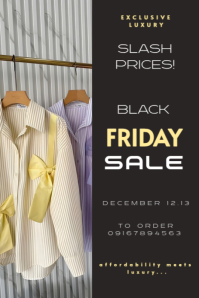 Black Friday sales Pinterest-Grafik template