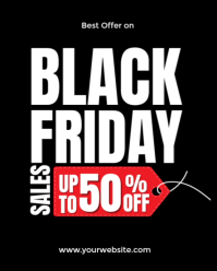black Friday sales Instagram Portrait template
