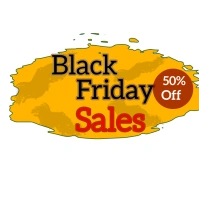 Black friday Sales Logo template