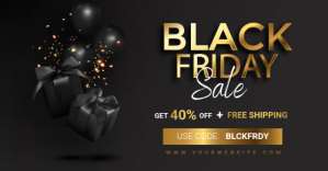 black friday sales Facebook Shared Image template