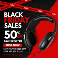 Negro Black Friday Sale Instagram Post Template