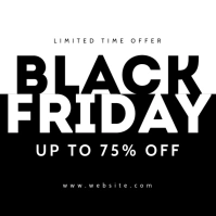 black friday sales instagram post banner template