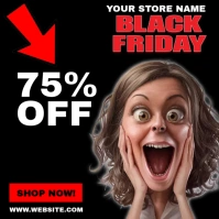 BLACK FRIDAY SALES PROMO AD TEMPLATE Square (1:1)