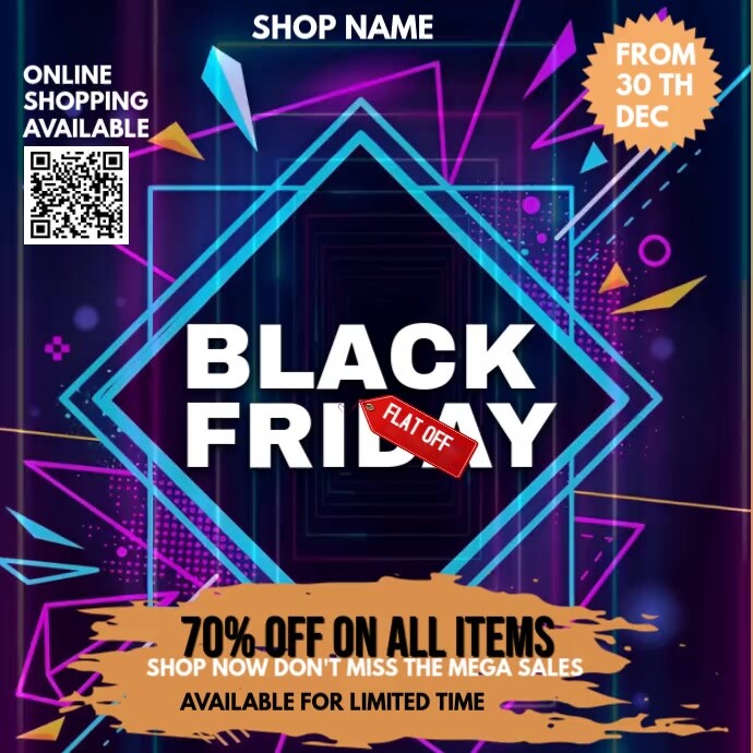 Plantilla de Black Friday sales template | PosterMyWall