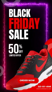 Black Friday Shoe Sale Rolka Instagram template