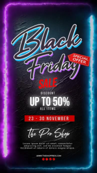 Black Friday Special Offer Rolka Instagram template