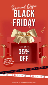Black Friday special social media ad design template Instagram Story