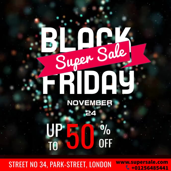 black Friday super sale Template | PosterMyWall