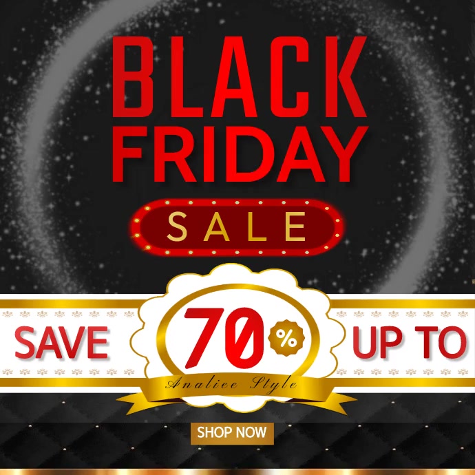 Black Friday Surprise Confetti Sale Instagram template
