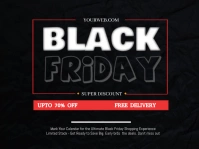 Black friday template 庭院招牌