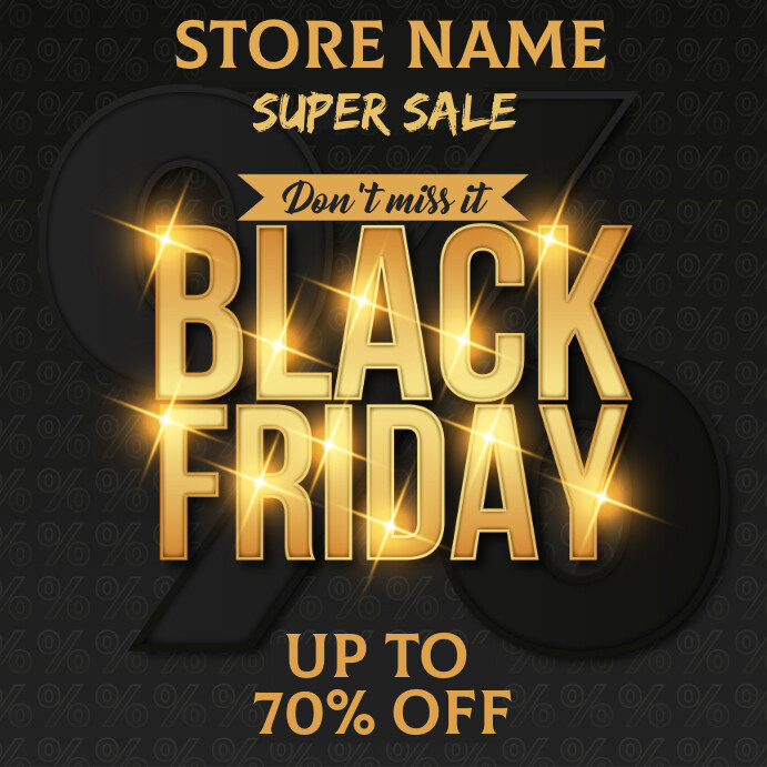 Black Friday Template PosterMyWall Black Friday Template PosterMyWall