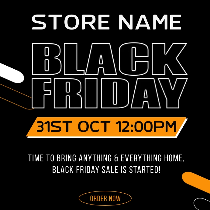 black friday template สี่เหลี่ยมจัตุรัส (1:1)