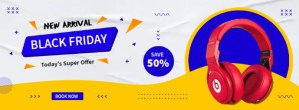 สีขาว Black Friday Sale Copertina Facebook Template
