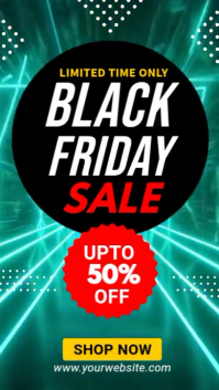 Black Friday video template Facebook Story