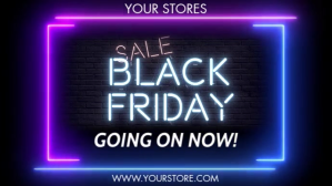 BLACK FRIDAY WITH OPTIONAL SOUND EFFECT & MUSIC งานแสดงผลงานแบบดิจิทัล (16:9) template