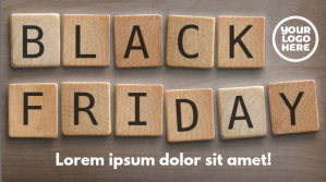 棕色 Black Friday Sale Wpis na Twittera Template
