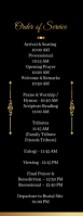 Black  funeral  Order of Service Half Page Letter template