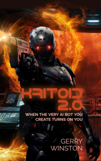 Black Futuristic AI Robot Uprising Kindle/Book Covers Kindle-/bogforsider template