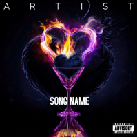 Black Futuristic Album Cover Album Cover template