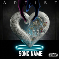 Black Futuristic Album Cover Album Cover Albumhoes template