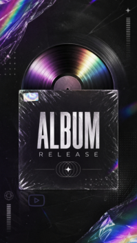 Black Album Release Instagram Story Template