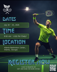 Black Badminton Tournament Instagram Portrait Template - Page 4