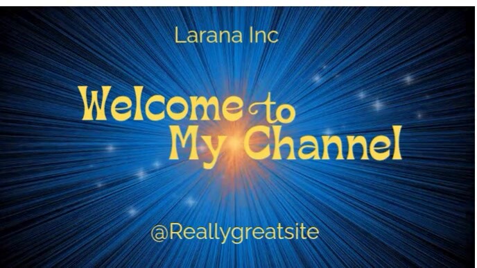 Black Futuristic Blue Welcome To My Channel Intro Screen Template ...