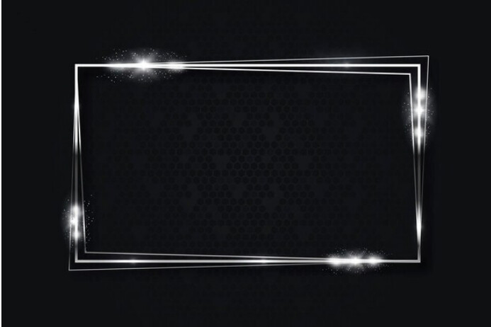 Black Futuristic Border Frame Design Poster Template | PosterMyWall