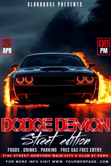 Black Car Show Event Posters Template | PosterMyWall