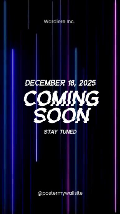 Black Futuristic Coming Soon Instagram Reel template