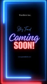 Black Futuristic Coming Soon  Instagram Reel template