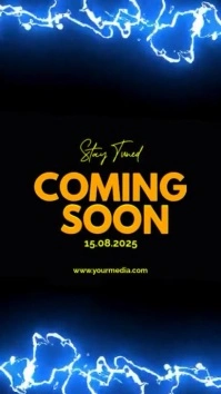 Black Futuristic Coming Soon Instagram Story template
