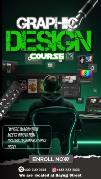 Black Futuristic Creative Learning Instagram Story template