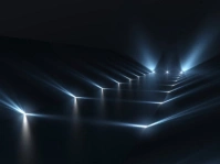 Black Futuristic Dark Podium With Light And R Gartenschild template
